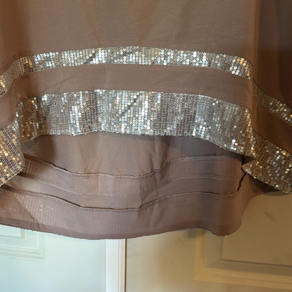 New No Tag Chiffon Top With Sequins - image 2